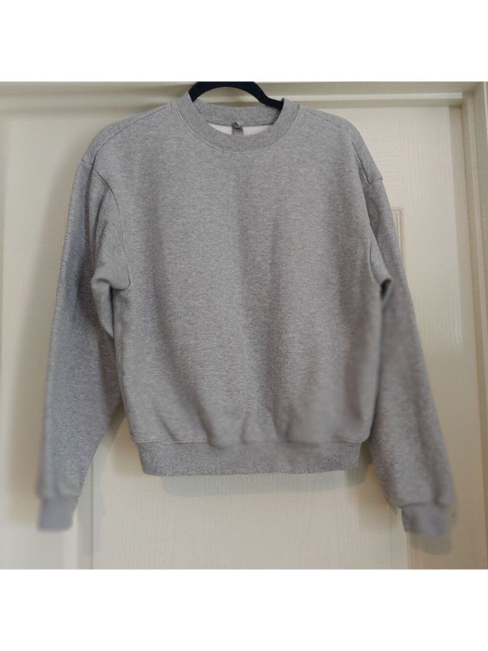 SKIMS Cotton Fleece Crewneck Sweatshirt Oversized Streetwear Lounge Cozy S